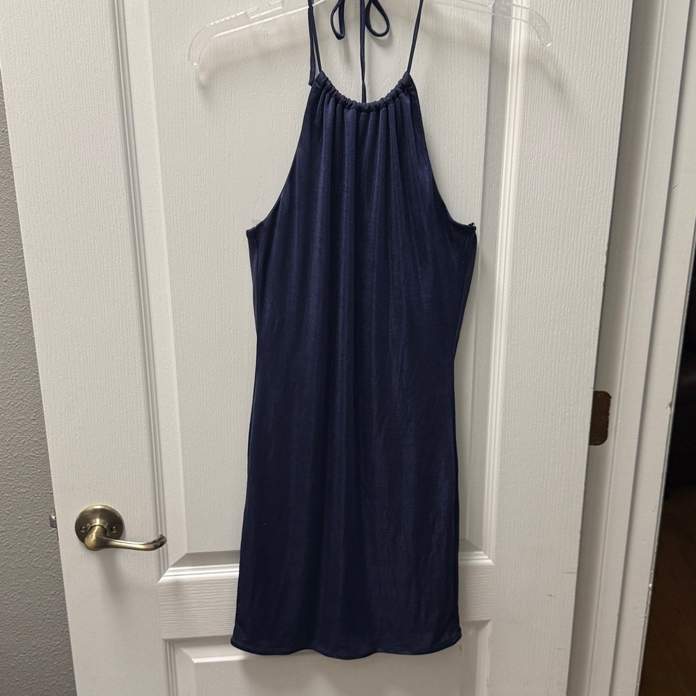 Forever 21 Deep Blue Halter Dress